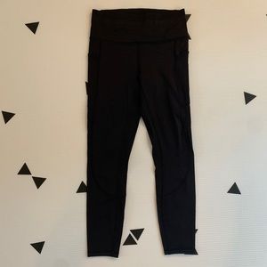 Lululemon size 6 running tights black